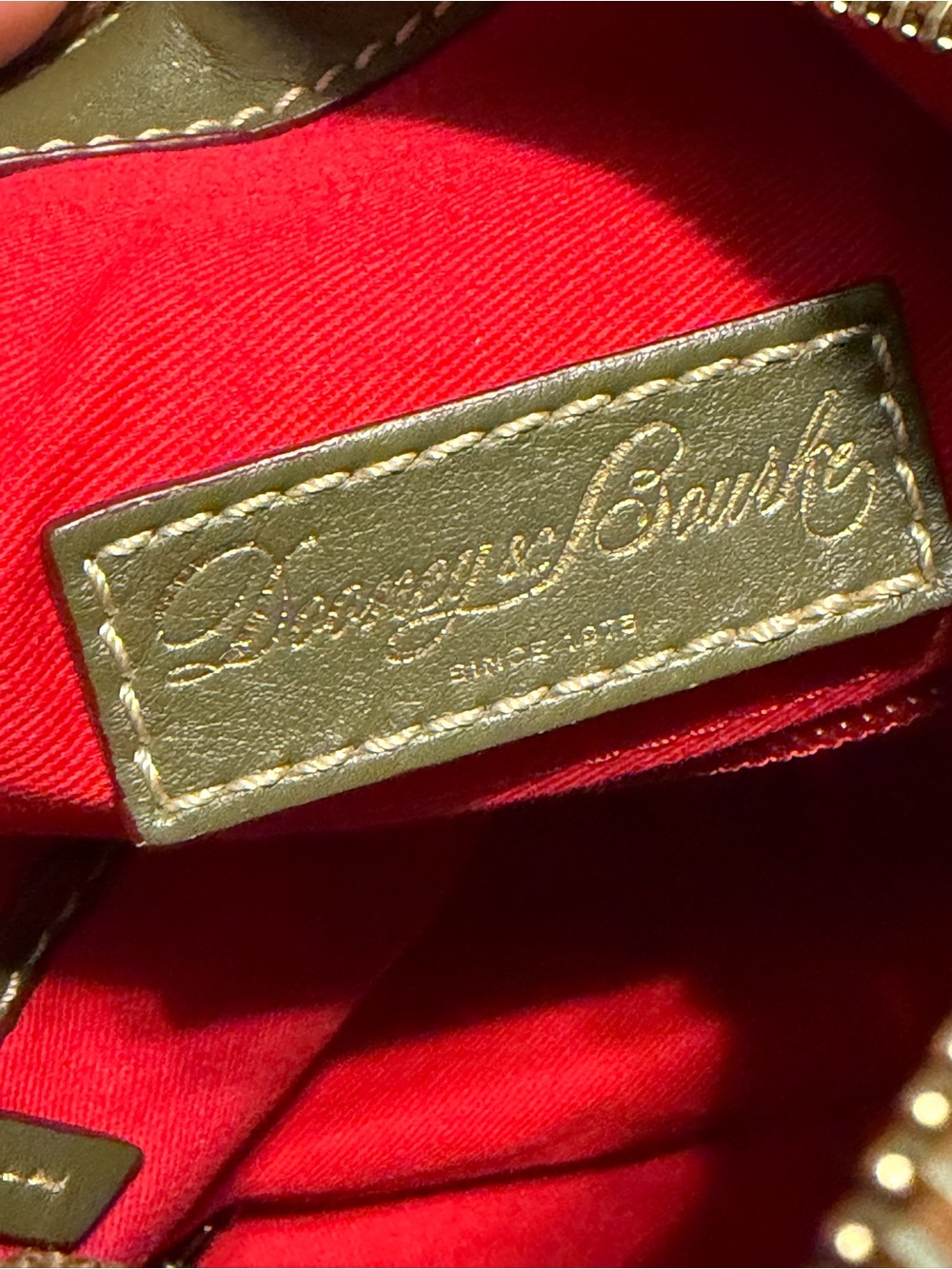 Dooney & Bourke Tassel Shoulder Bag - Olive Green - Picture 8 of 11